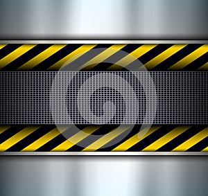 Background with warning stripes