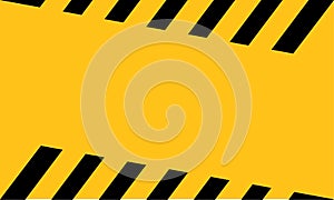 background with warning stripes. Yellow warning stripe template. warning background or warning wallpaper. Vector illustration.