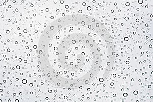 Background of water drop on white shades