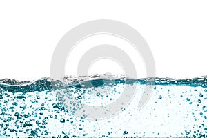 Background of Water wave isolated on white background