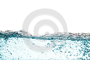 Background of Water wave isolated on white background