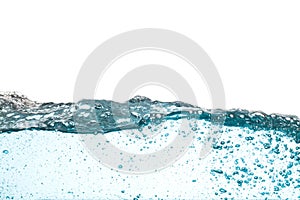 Background of Water wave isolated on white background