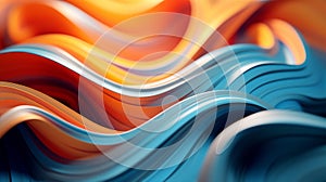 Background waves rainbow abstract paper bright pattern orange colorful macro light curves lines graphic design art
