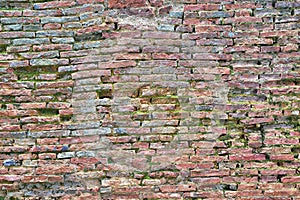 Background of weathered cray brick
