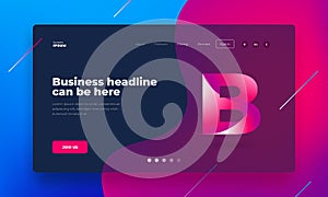 Background for web. Abstract geometric background. Dynamic vector pattern with minimal shapes.