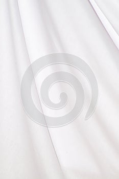 Background white cotton drapery