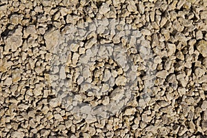 Background of white gravel stones