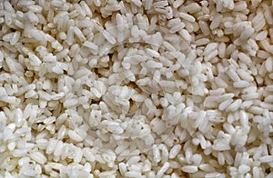 Background of white rice grains. photo