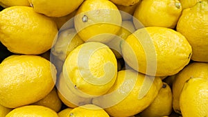 Background of whole lemon fruits photo