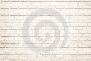 Background of wide cream brick wall texture. Old brown brick wall concrete or stone wall textured, wallpaper limestone abstract