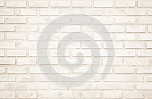 Background of wide cream brick wall texture. Old brown brick wall concrete or stone wall textured, wallpaper limestone abstract