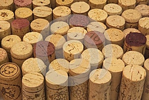 Background of wine corks