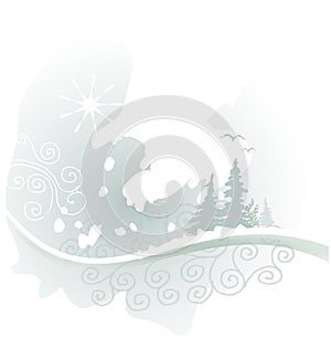 Background winter style