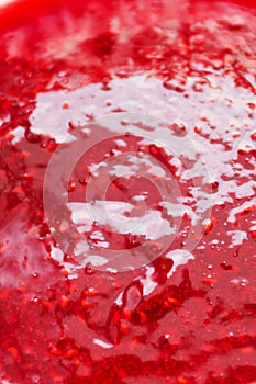 Background of wiped raspberry photo