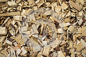 Background of wood chips