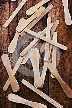 Background of Wooden sticks from ice cream