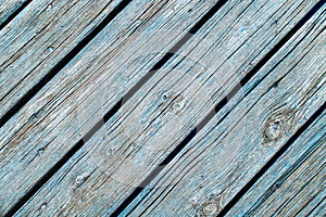 Background of Wooden texture of planks, worn and aged diagonal photo
