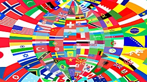 Background of World flags