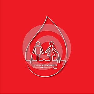 Background for World Hemophilia Day -17th April