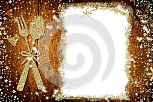 Background for write Christmas menu