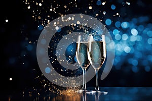 Background year drink party wine holiday alcohol festive celebrate champagne christmas