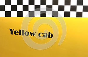 Background yellow cab, New York, USA