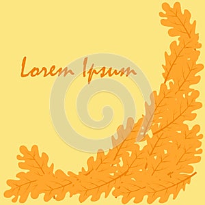 background with yellow leaves