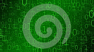 Background of zeros and ones