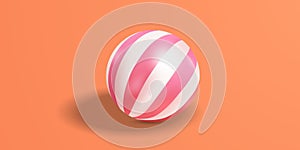 BackgroundBeach Ball3D vector illustration