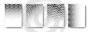Backgrounds cover design with wavy patterns
