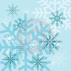 Backgrounds with snowflakes