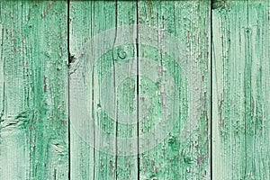 Backgrounds and texture concept - old wooden fence painted in blue background