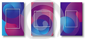 Backgrounds with white frame and abstract pattern.