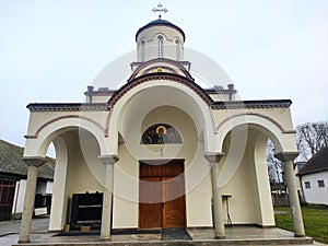 Backi Gracac Vojvodina Orthodox church in the evening