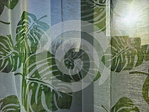 Backlighted fancy curtain texture