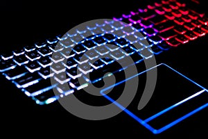 Backlighted gaming keyboard with great colors