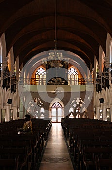 Backlighting in a beautiful church