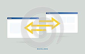 Backlink is a link created when one website links to another. Link Building concept - SEO strategy with Digital Search