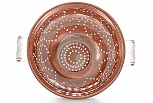 Backlit Copper Colander, Inside