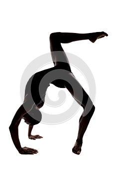 Backlit Flexible Dancer Silhouette