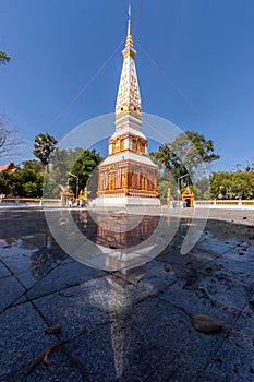 Backlit image, sunrise, pagoda, Thai temple, Buddhist religion, bright sky