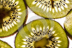 Backlit Kiwi Slices