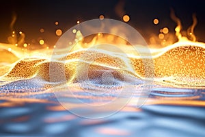 Backlit Particles in Chaotic Brownian Motion in Liquid at High Magnification