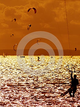 Podsvietený z kitesurfingu 