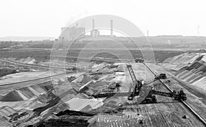 Backloader in open-cast mine