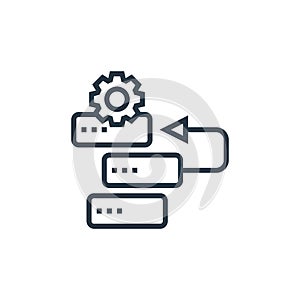 backlog icon vector from industrial process concept. Thin line illustration of backlog editable stroke. backlog linear sign for