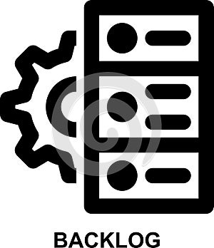 backlog, task list, project management, task management, system requirement, task manager outline icon