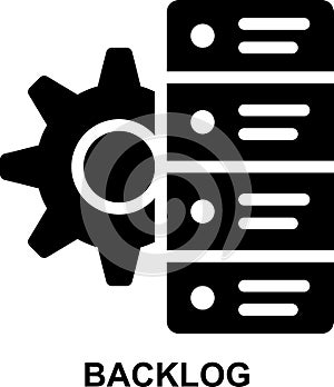 backlog, task list, project management, task management, system requirement, task manager solid glyph icon