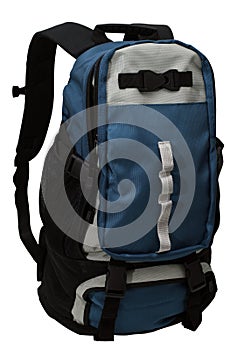 Backpack isolated w. path