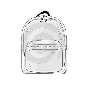 Backpack mockup, sketch for your design